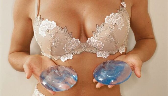 girl with breast implant