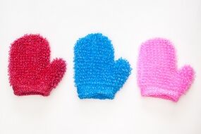 Breast massage gloves