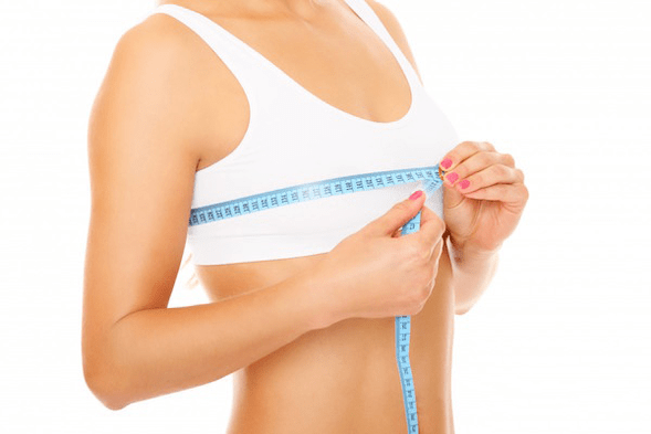Measure breast size in centimeters